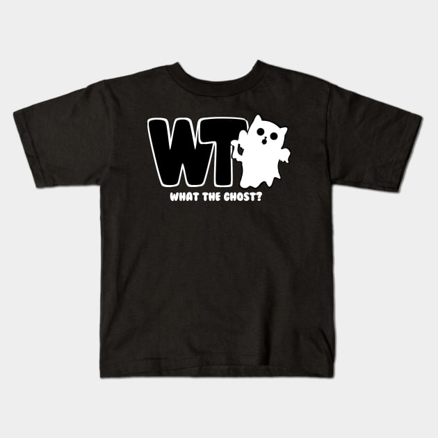 What The Ghost? - Light Kids T-Shirt by Rusty Quill